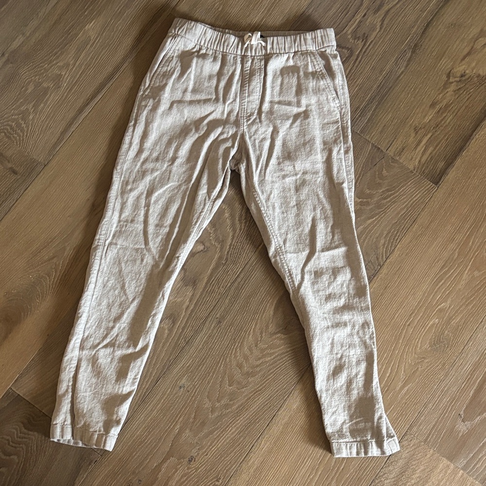 Men's Tan Linen Pants